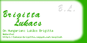 brigitta lukacs business card