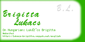 brigitta lukacs business card